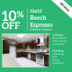 Beech Espresso Kitchen Cabinet